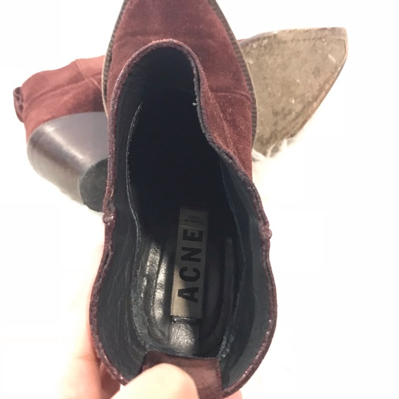 SOLD Acne Studios Donna Leather Western Ankle Boots - Picture 6 of 6